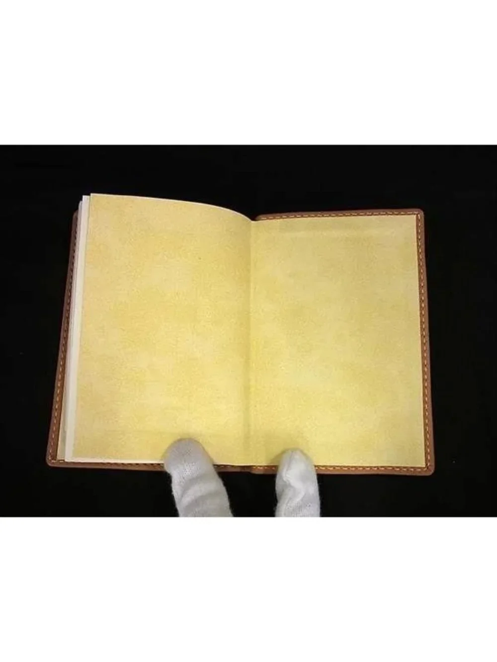 Loewe Leather Notebook Notepad Stationery Brown Fu2084